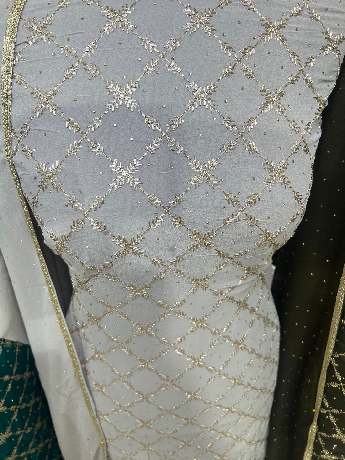 Embroidered Georgette Suit