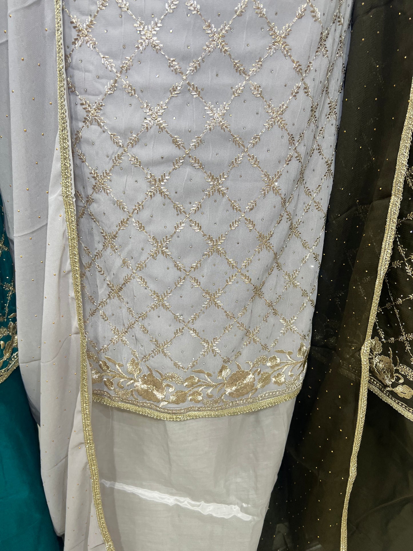 Embroidered Georgette Suit