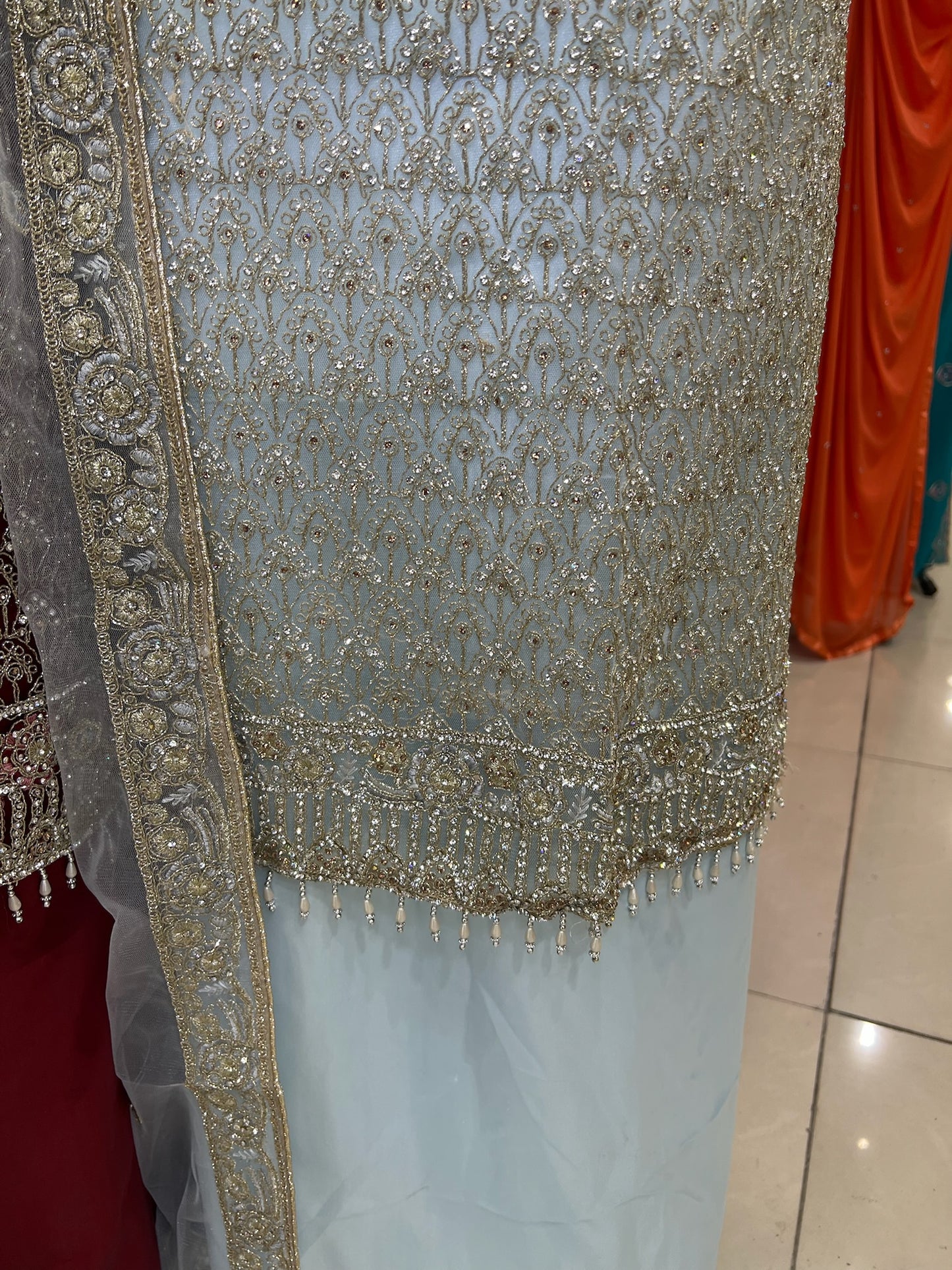Fancy Net Embroidered & Embellished