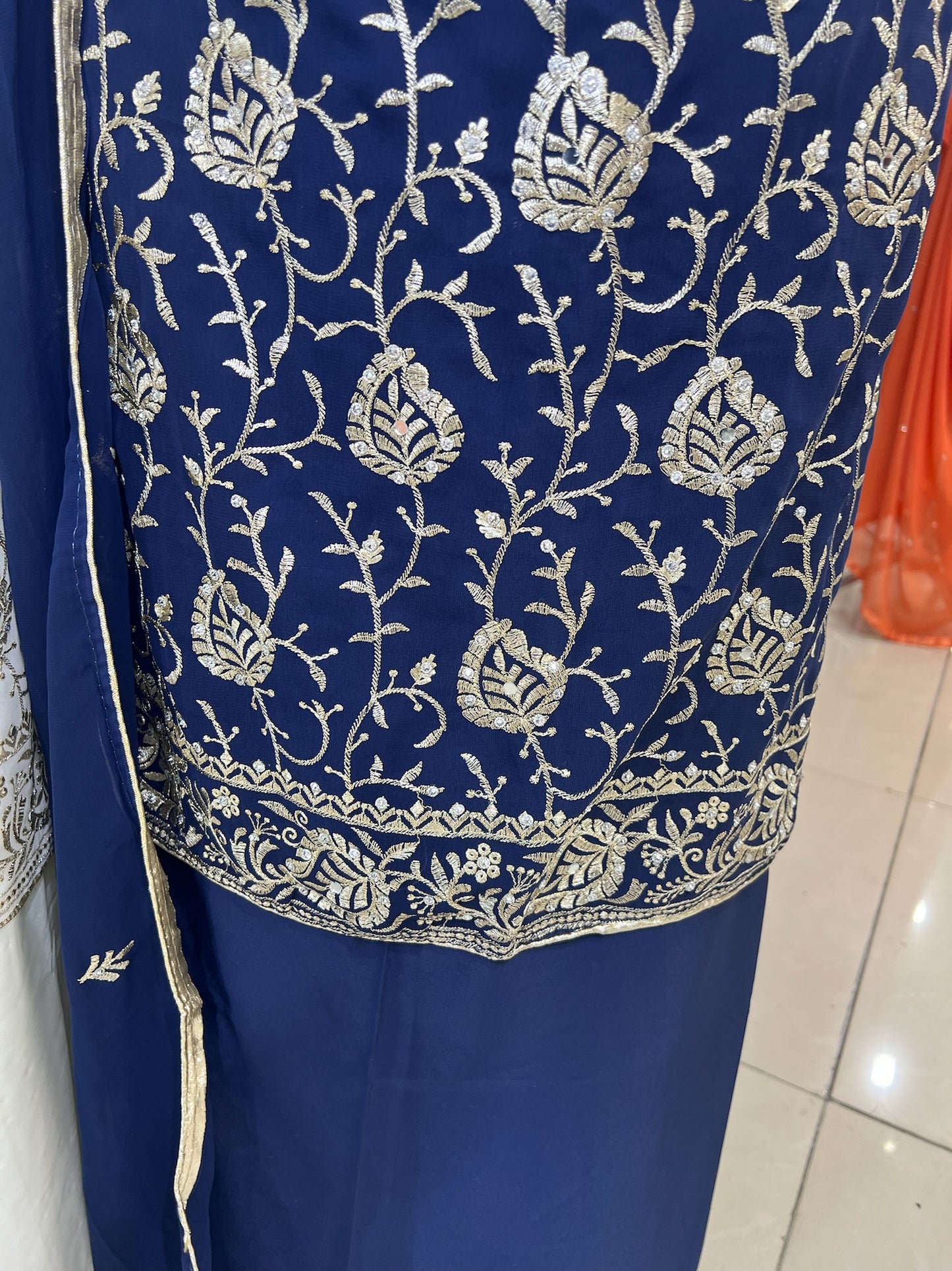 Embroidered Embellished Georgette