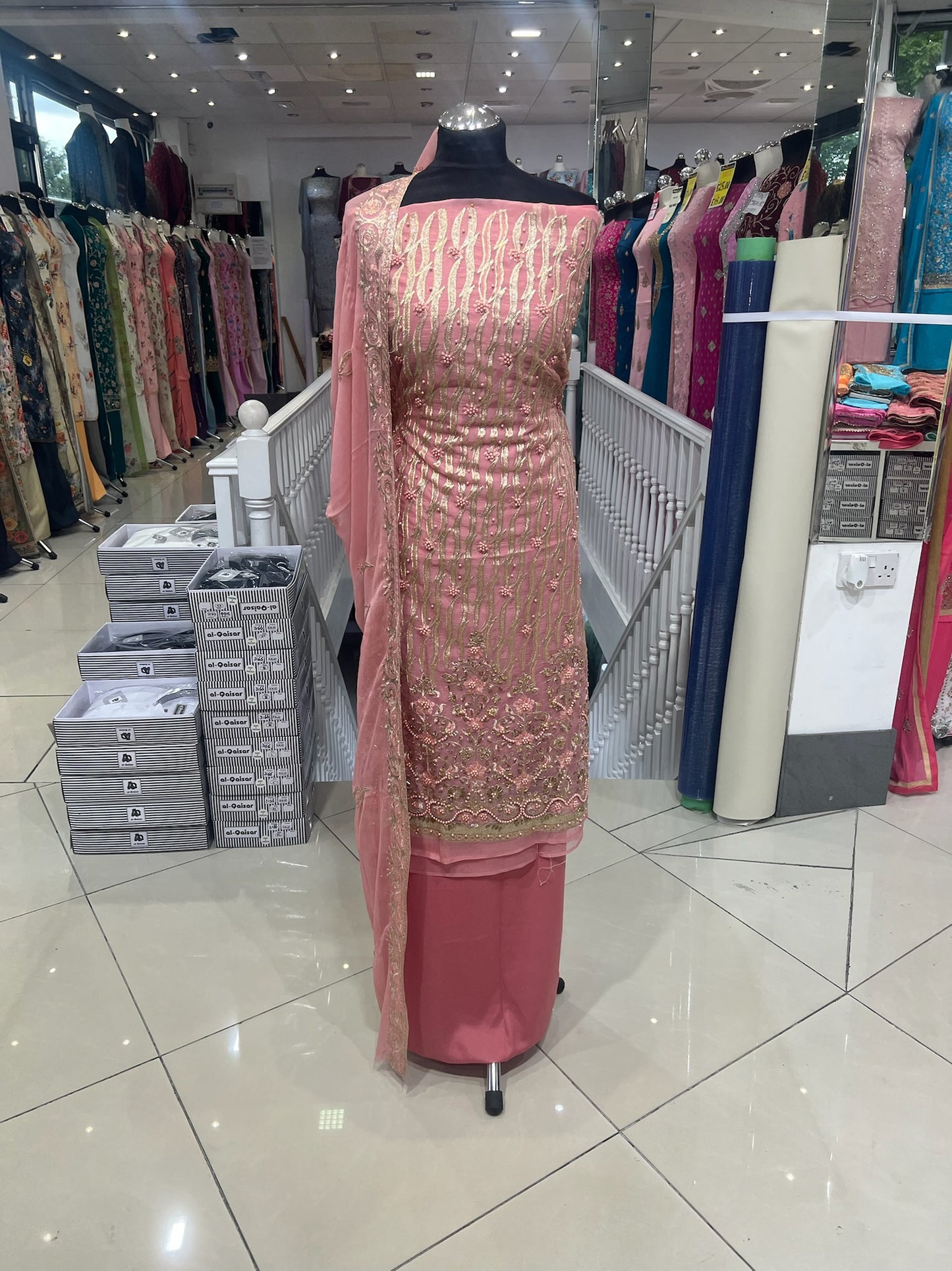 Embroidered & Embellished Chiffon Organza