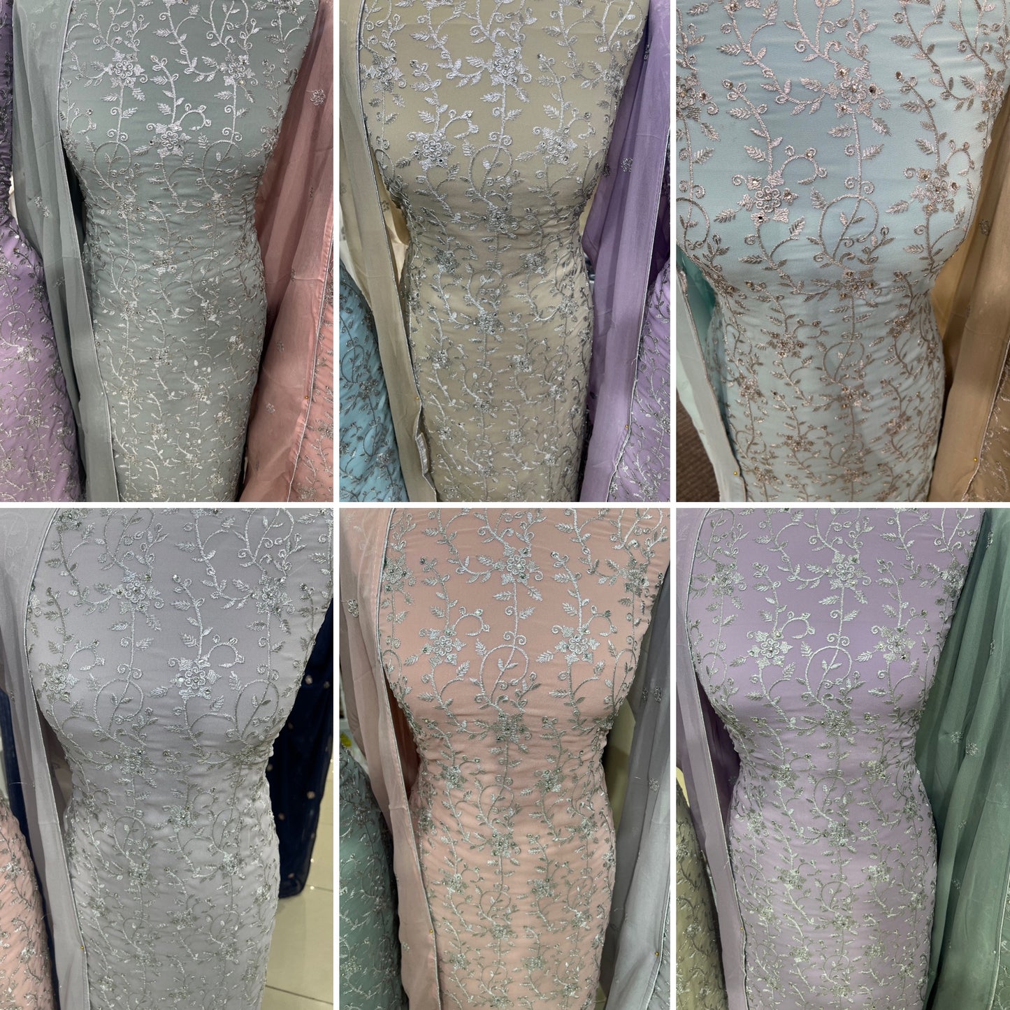 Premium Embroidered Georgette