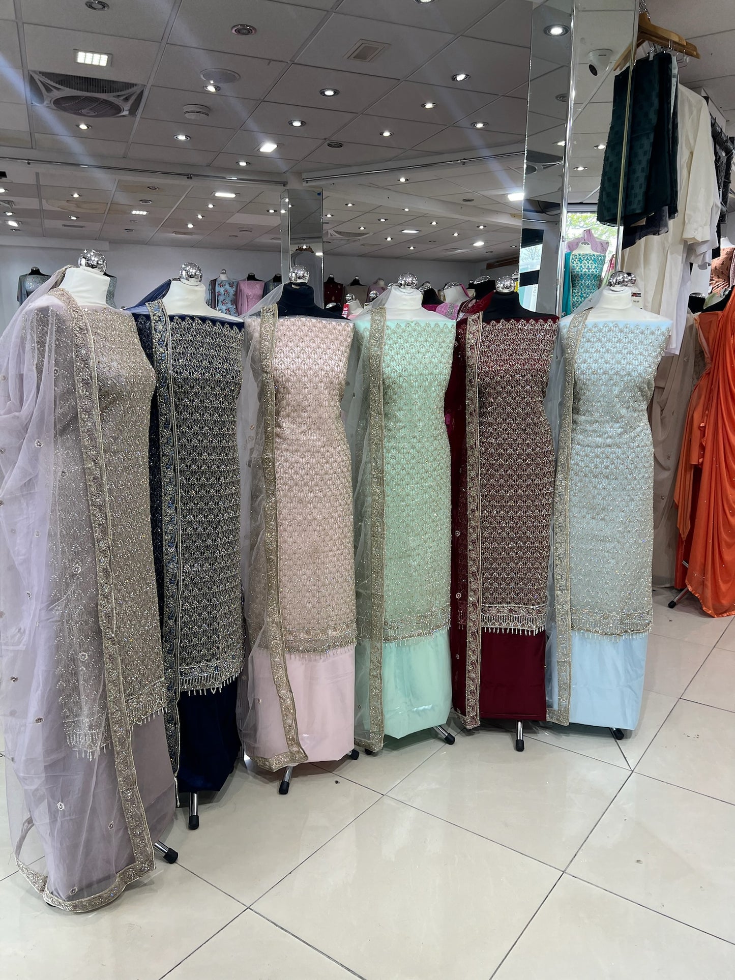 Fancy Net Embroidered & Embellished