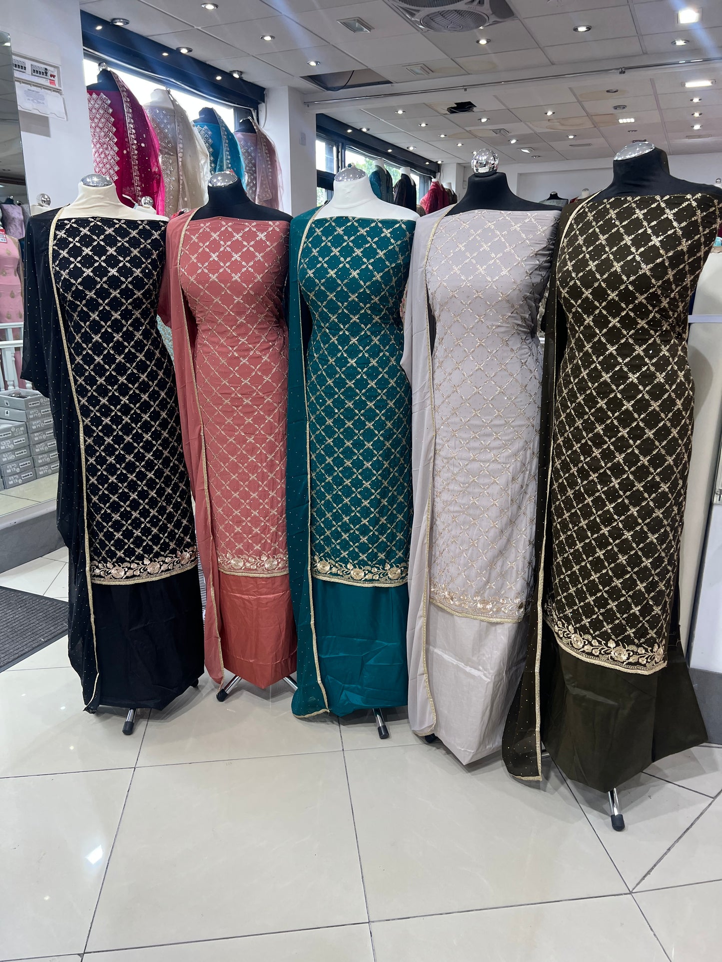Embroidered Georgette Suit
