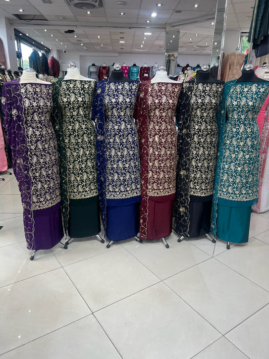 Embroidered Georgette