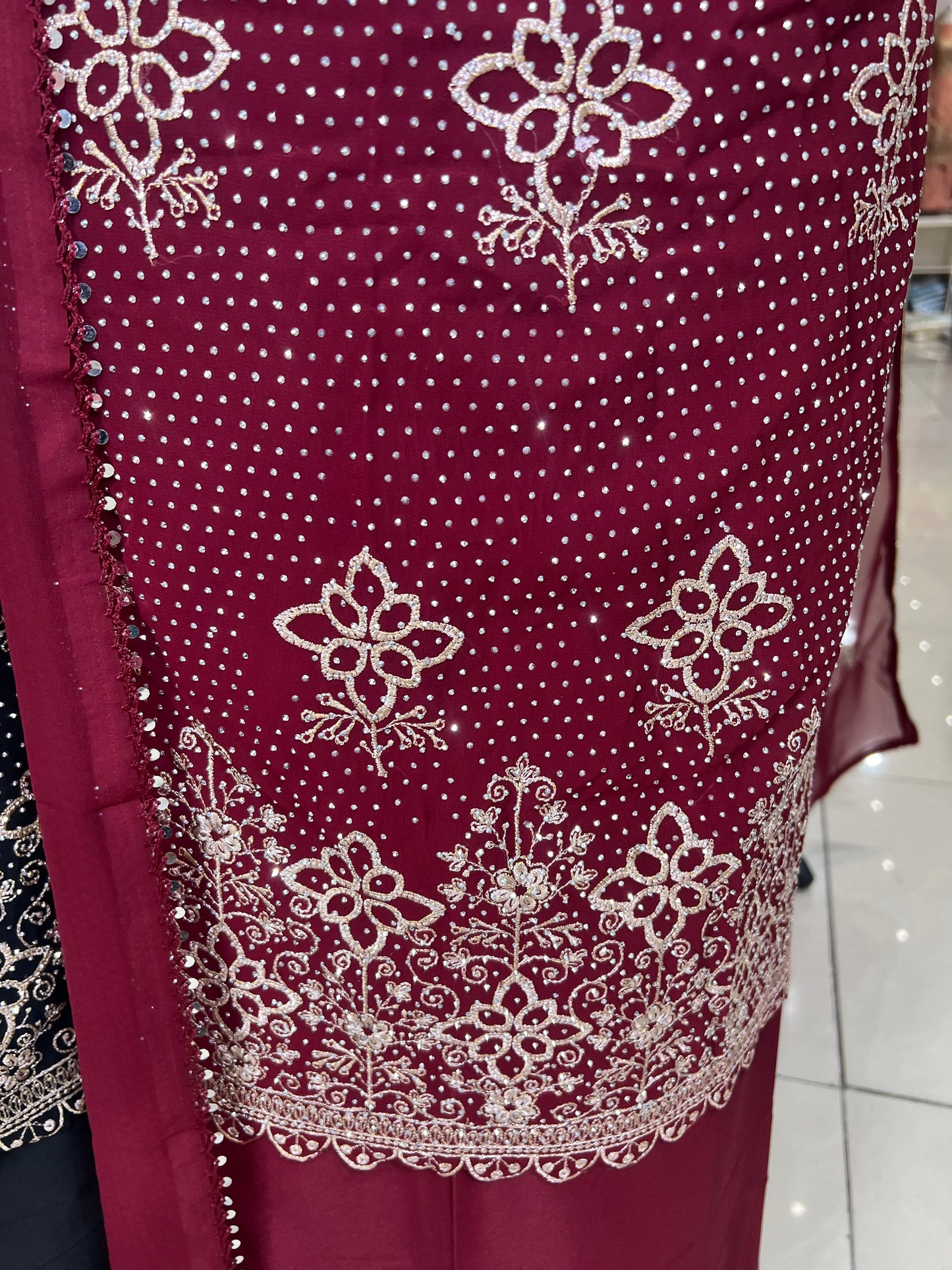 Embroidered Georgette