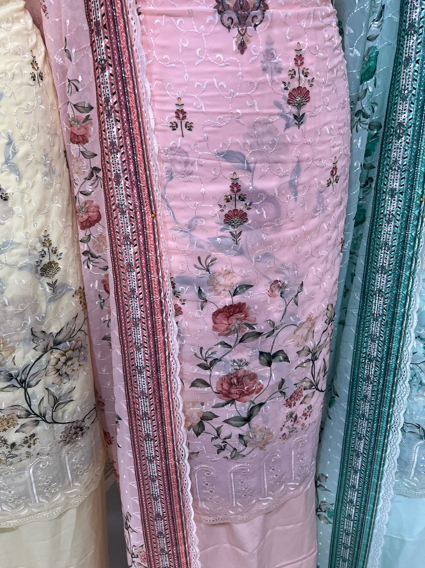 Embroidered Floral Georgette
