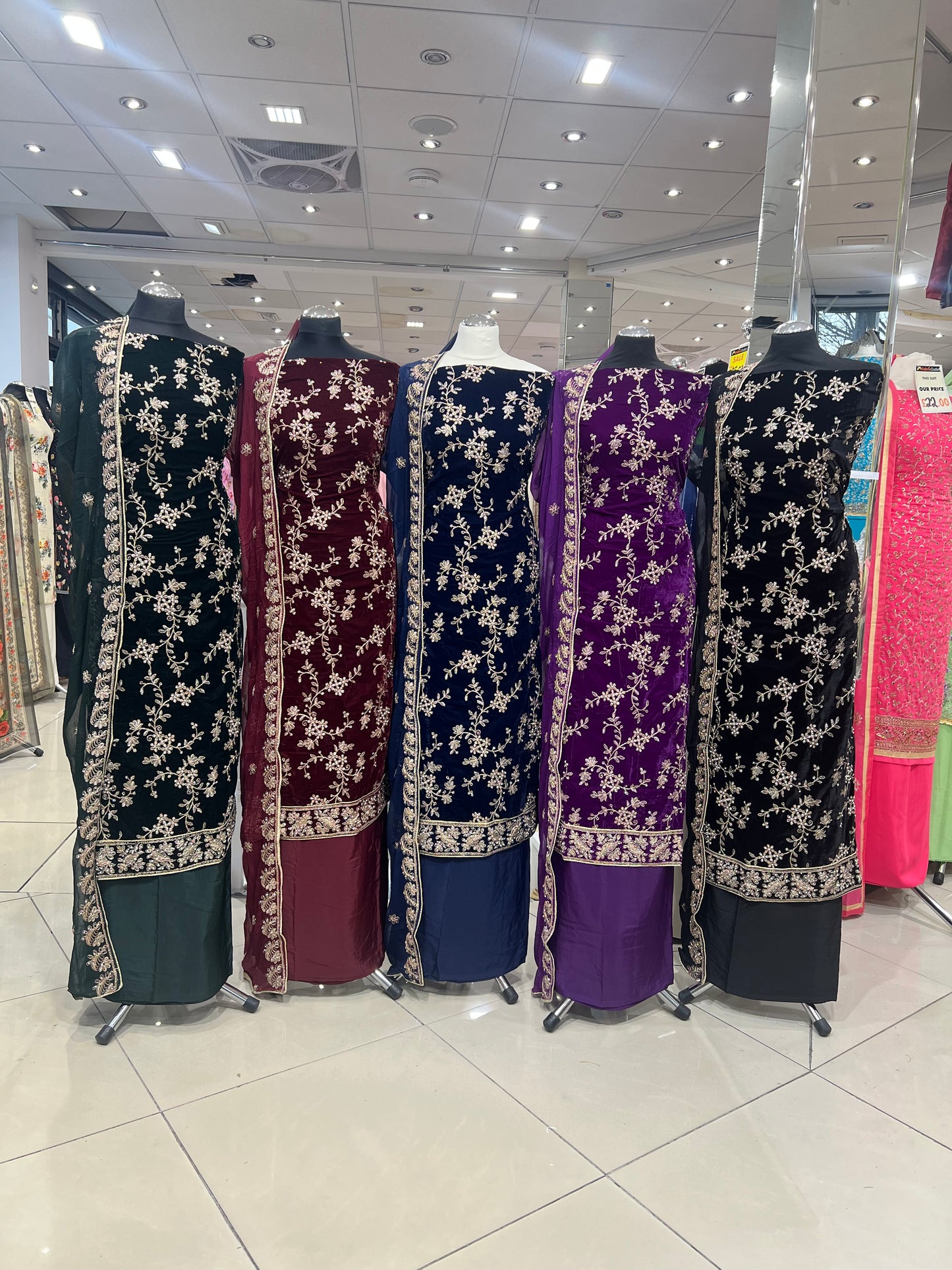 Premium Embroidered Velvet