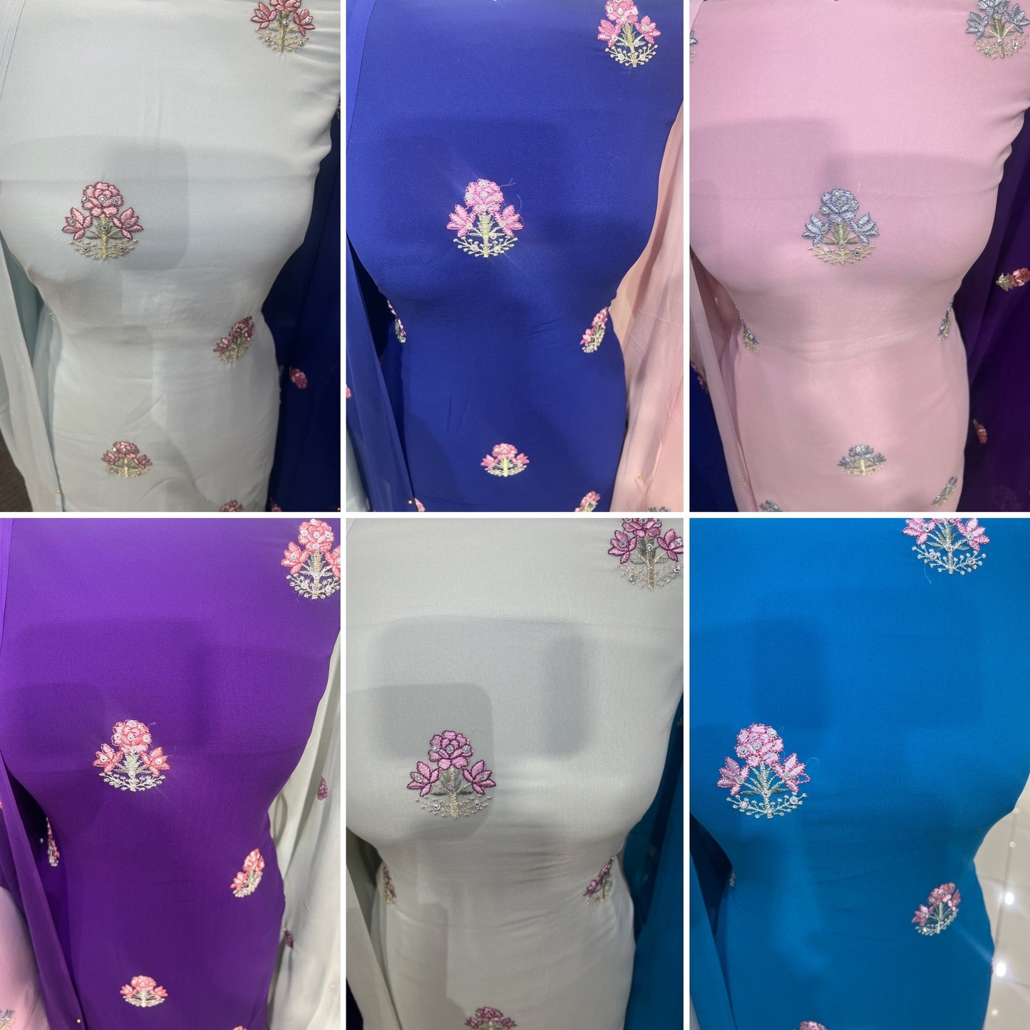 Embroidered & Embellished Georgette