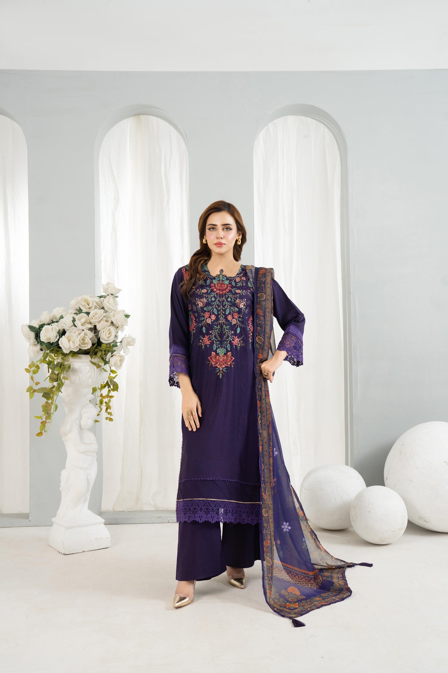 Maria Bi Inspired luxurious viscose Suit