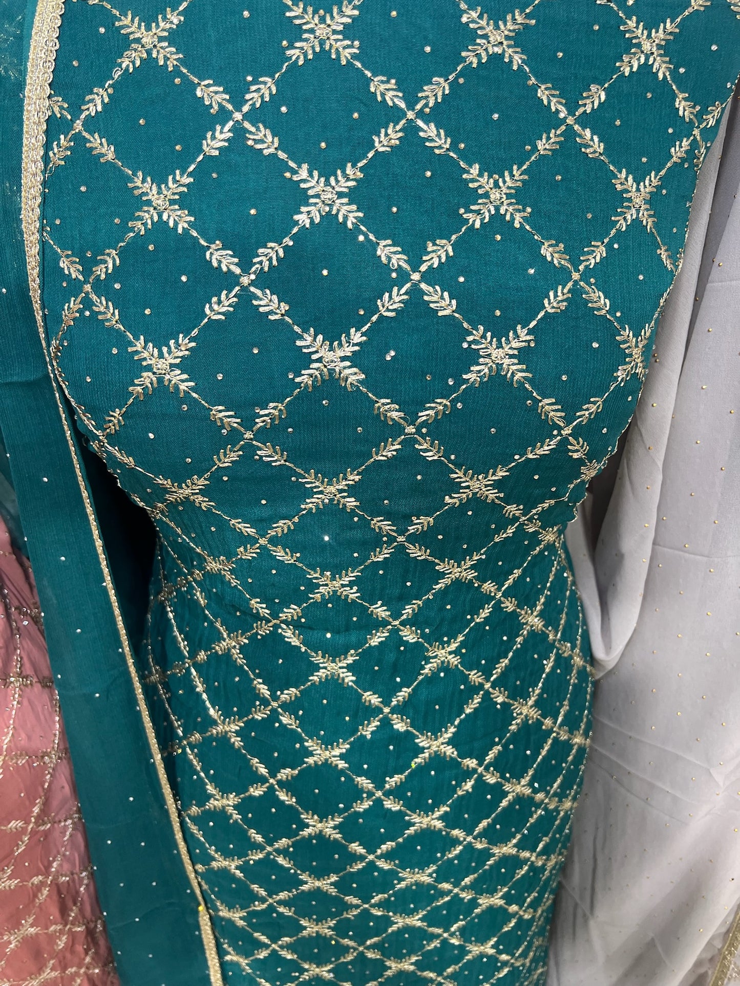 Embroidered Georgette Suit