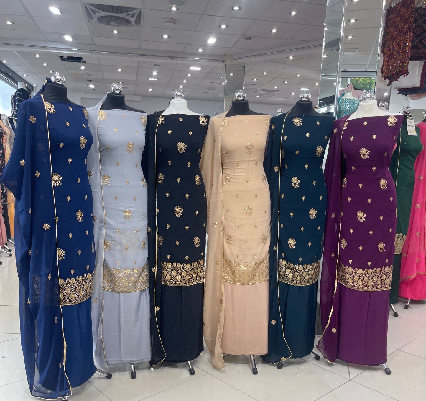 EMBROIDERED GEORGETTES