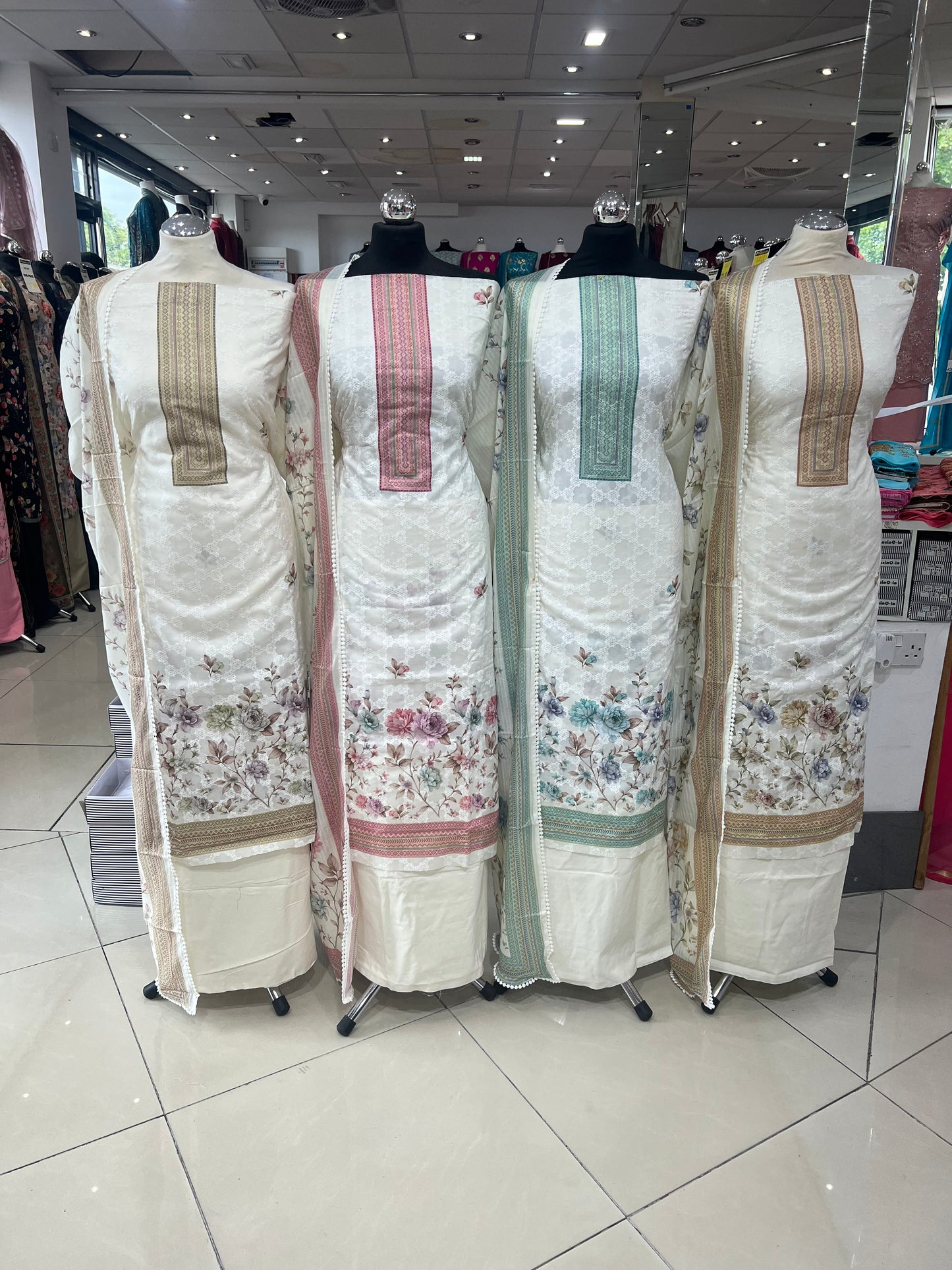 Digital Print & Embroidered Cotton