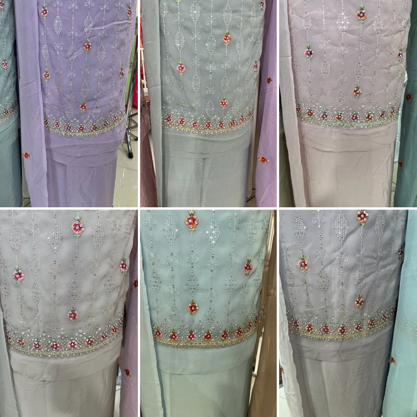 Embroidered Georgette