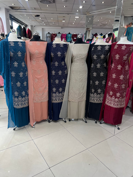 Embroidered Georgette