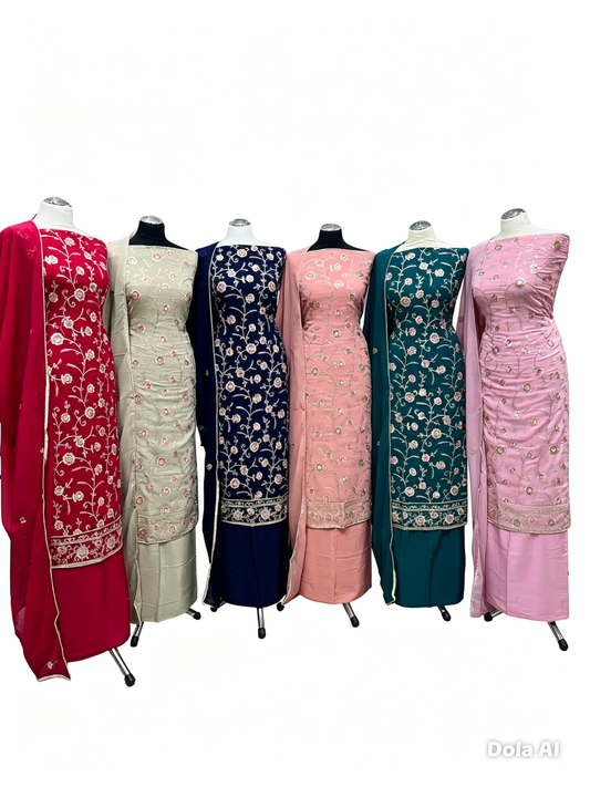 Embroidered Georgette