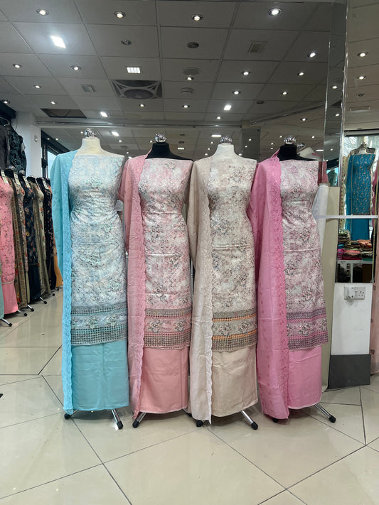 Embroidered Chikankari Alpine