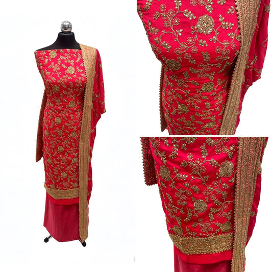 Embellished Dupion Silk