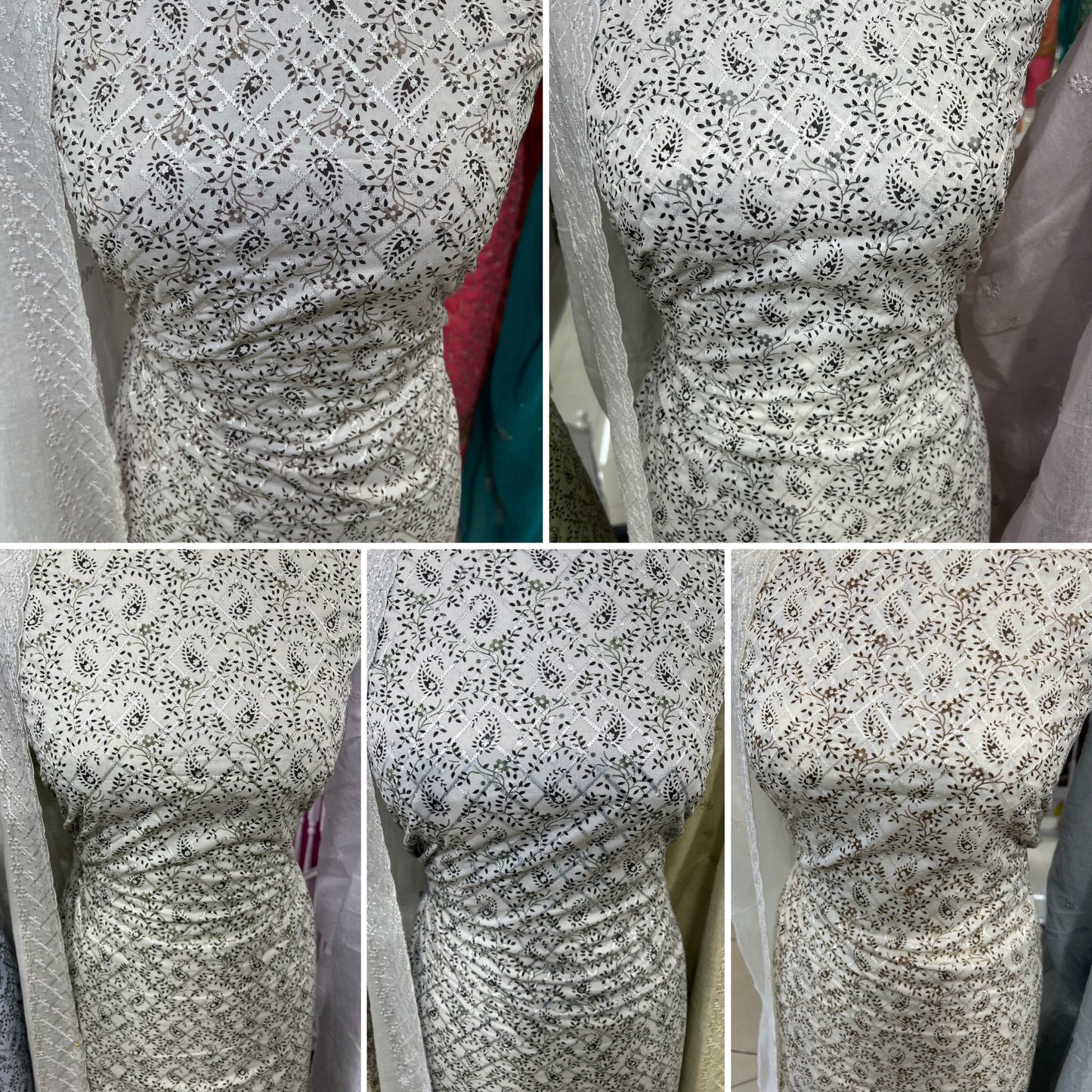 Embroidered Digital Print Cotton