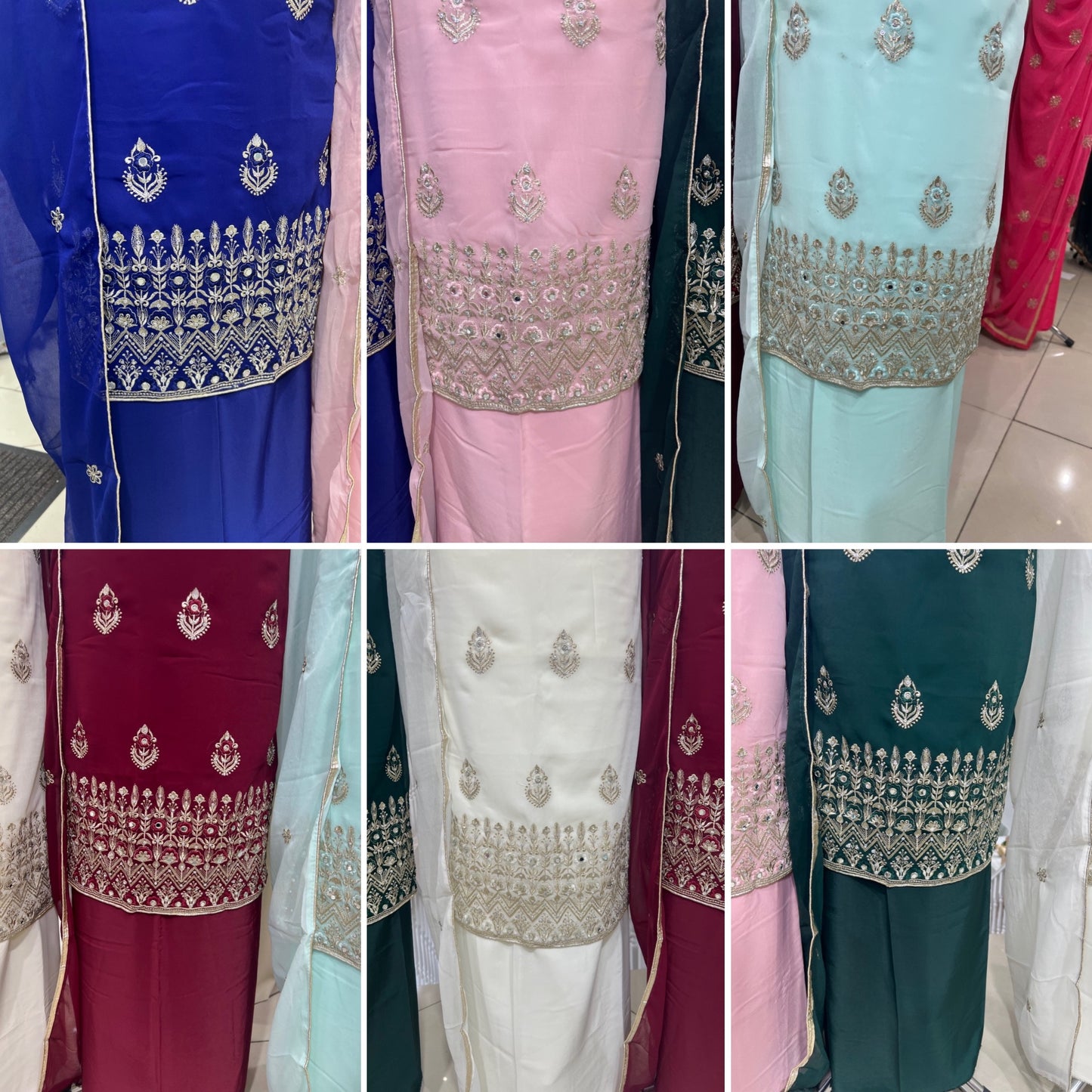 Embroidered Georgette