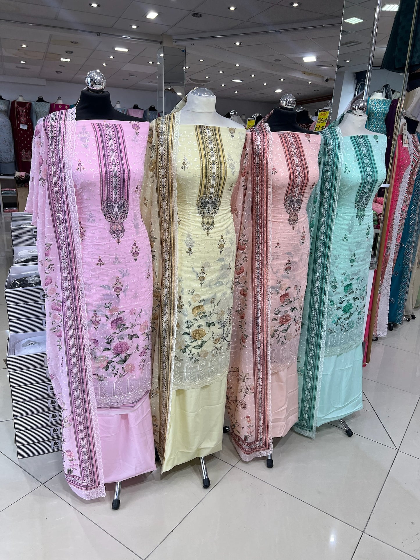 Embroidered Floral Georgette