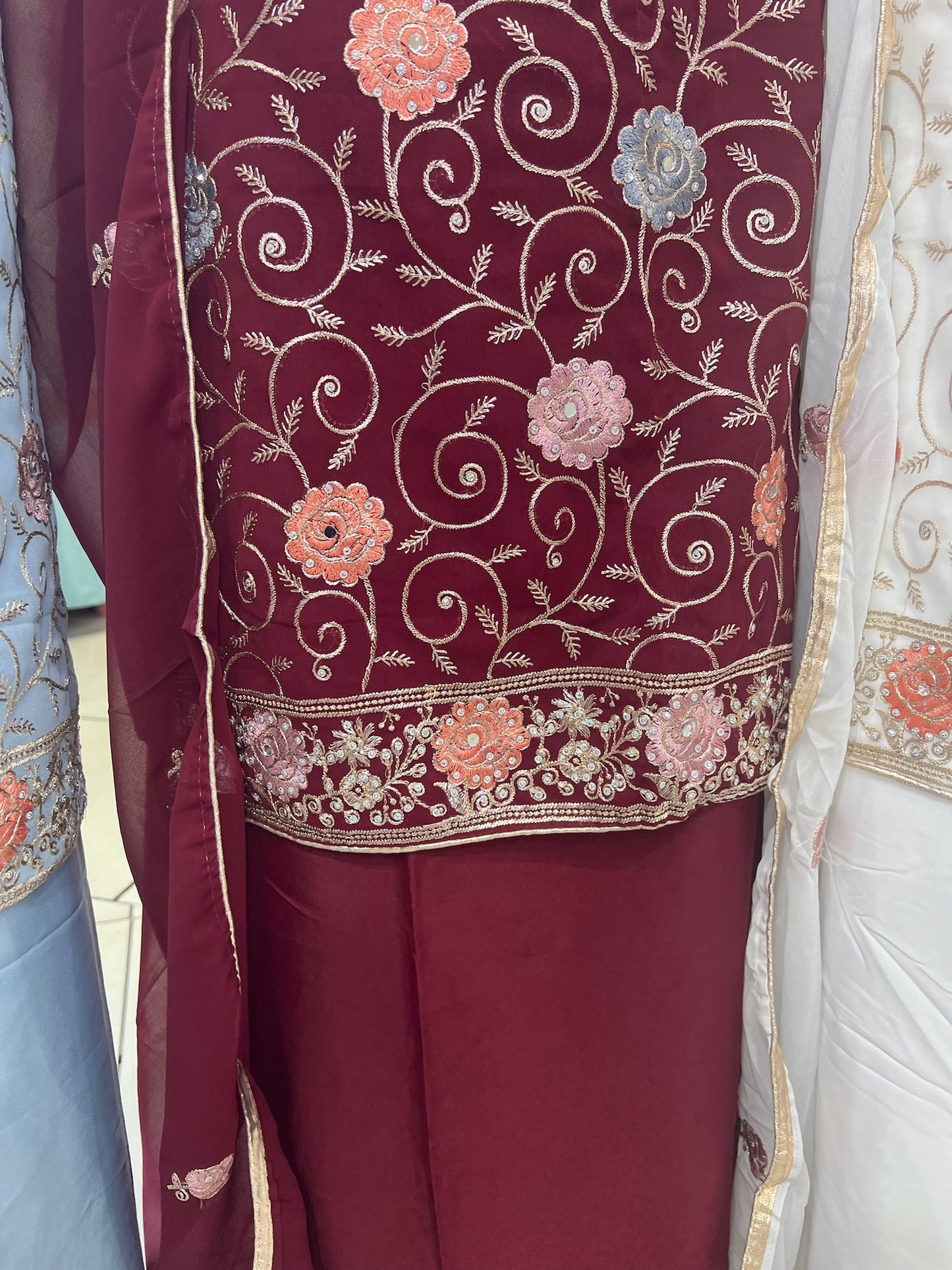 Embroidered Georgette
