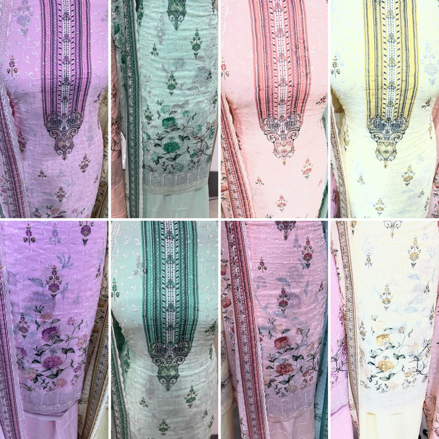 Embroidered Floral Georgette