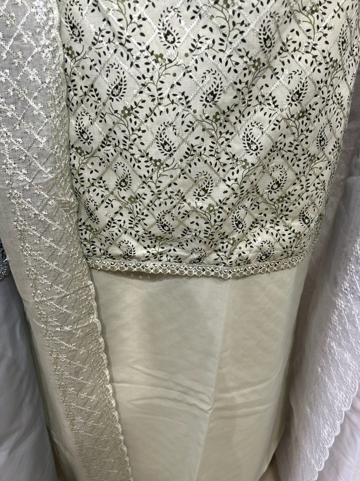Embroidered Digital Print Cotton