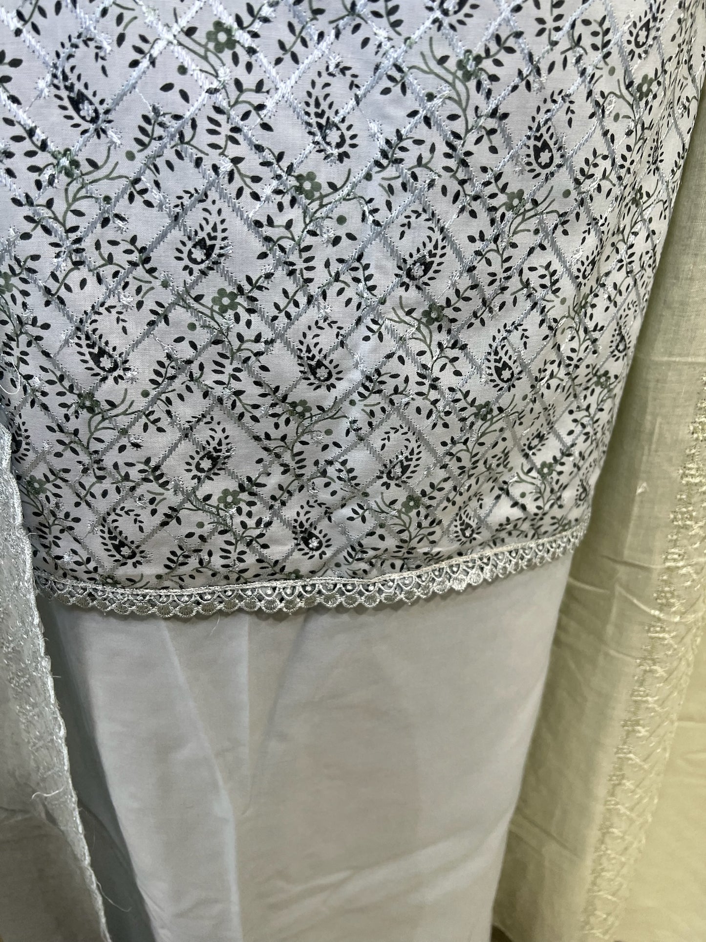 Embroidered Digital Print Cotton