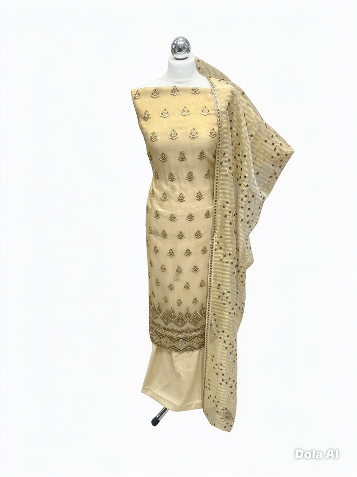 Embroidered Embellished Fancy Chiffon Organza