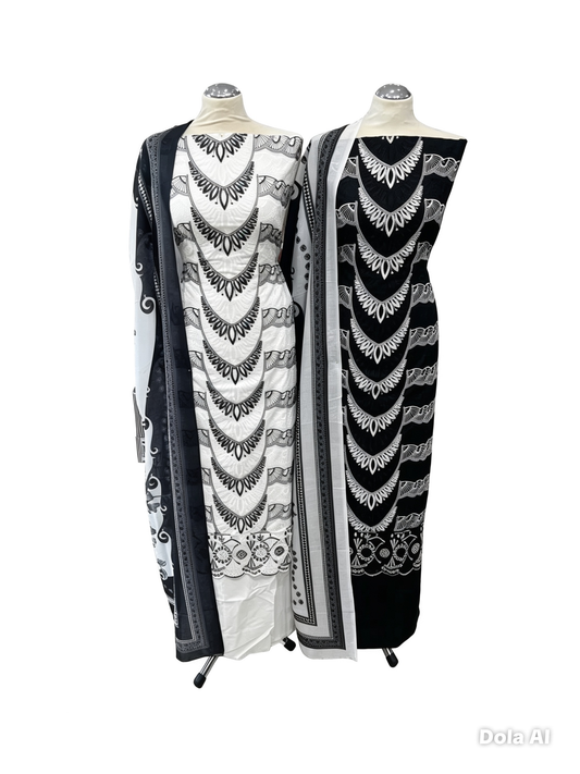 Artistic Embroidered Cotton