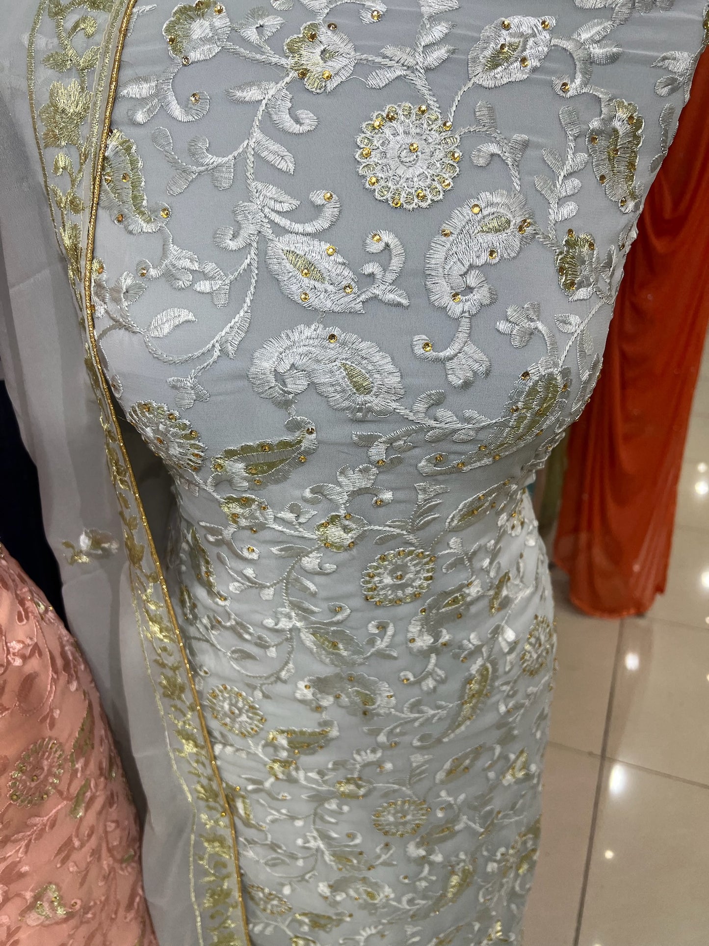 Embroidered Georgette