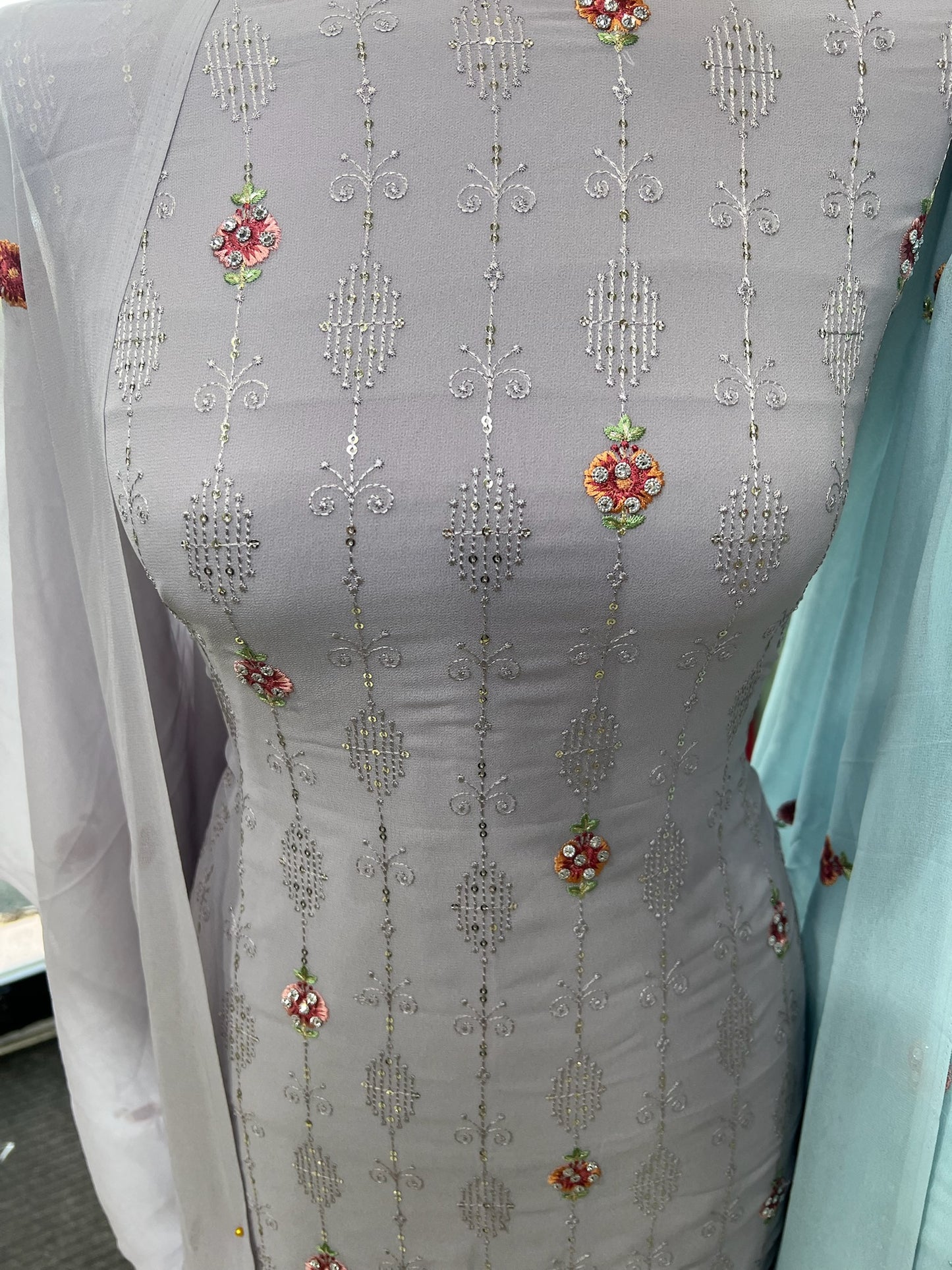 Embroidered Georgette