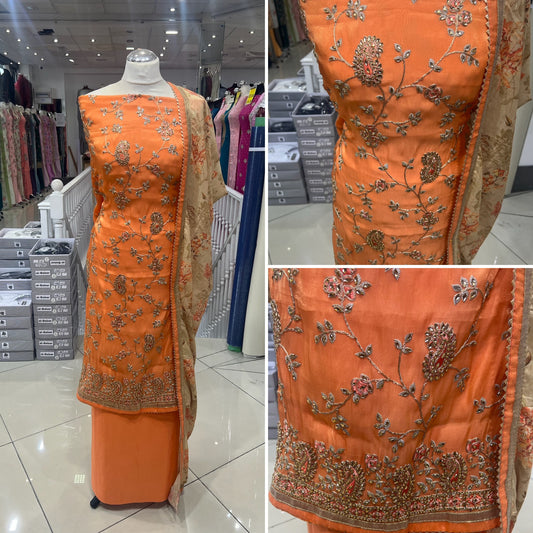Embellished Dupion Silk