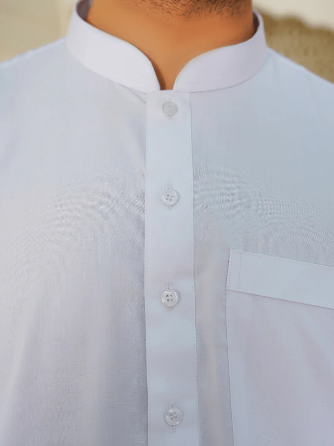 Al-Qaisar Men’s Plain Shalwar Kameez Wash And Wear Premium Quailty Fabric WHITE