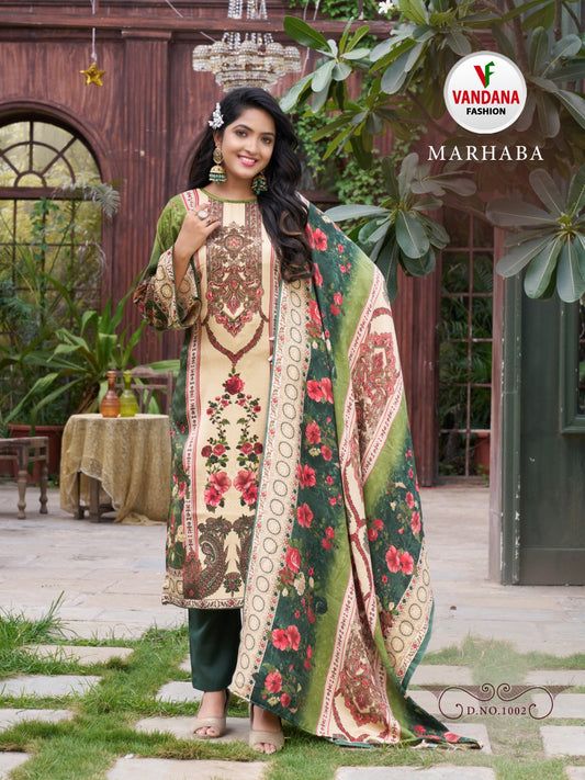 Marhaba Pashmina Digital Print By Vandana Fashion D.NO.1002