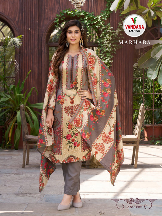 Marhaba Pashmina Digital Print By Vandana Fashion D.NO.1004