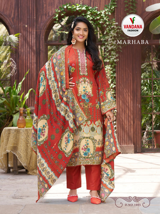 Marhaba Pashmina Digital Print By Vandana Fashion D.NO.1005