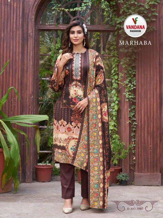 Marhaba Pashmina Digital Print By Vandana Fashion D.NO.1007