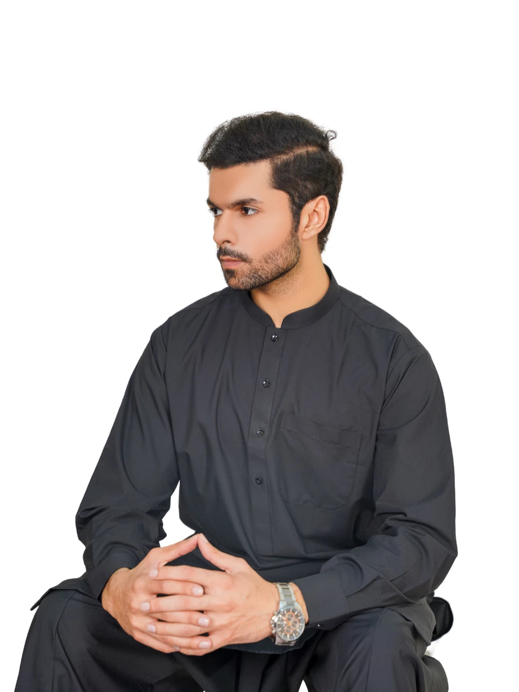 Al-Qaisar Men’s Plain Shalwar Kameez Wash And Wear Premium Quailty Fabric