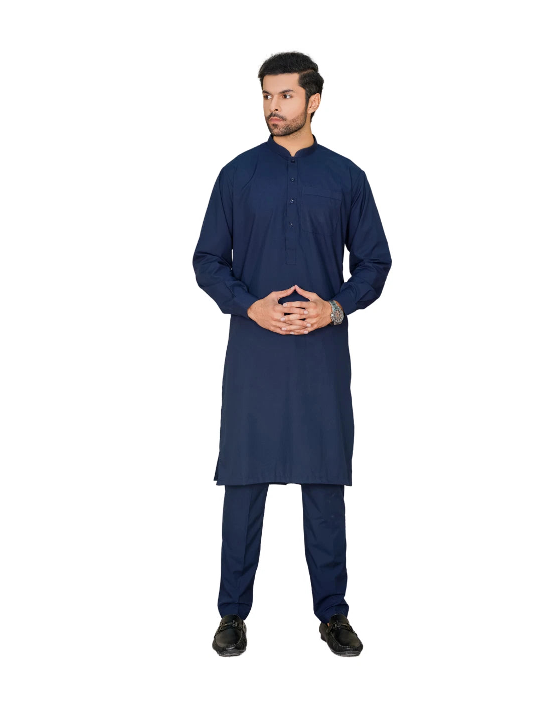 Al-Qaisar Men’s Plain Kurta Trouser Wash And Wear Premium Quailty Fabric