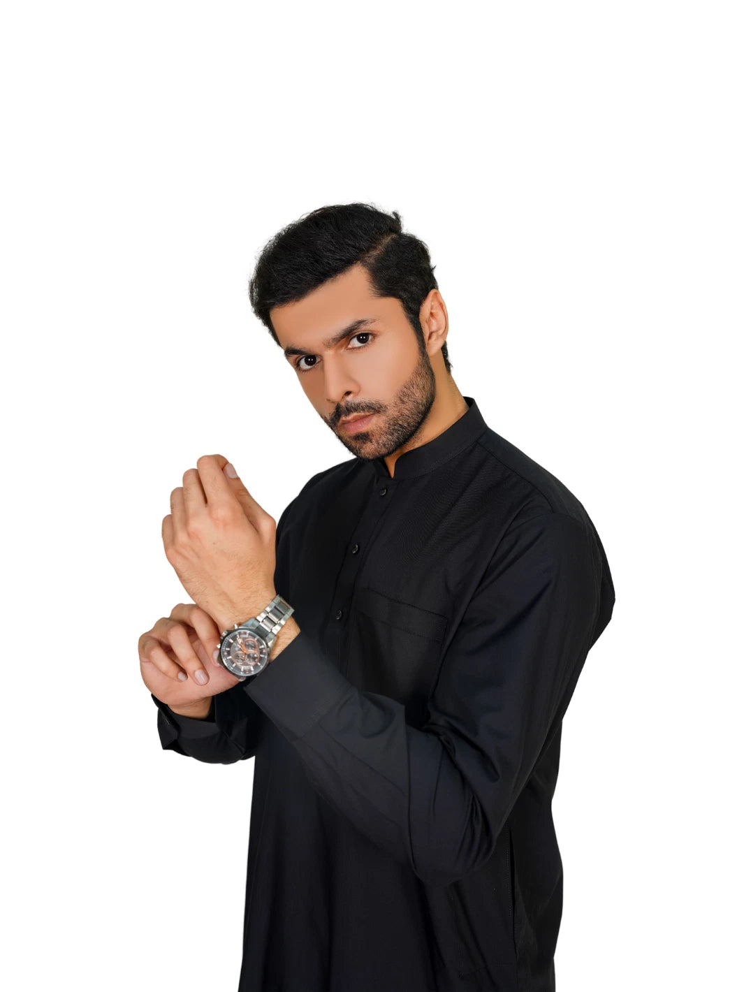 Al-Qaisar Men’s Plain Shalwar Kameez Wash And Wear Premium Quailty Fabric