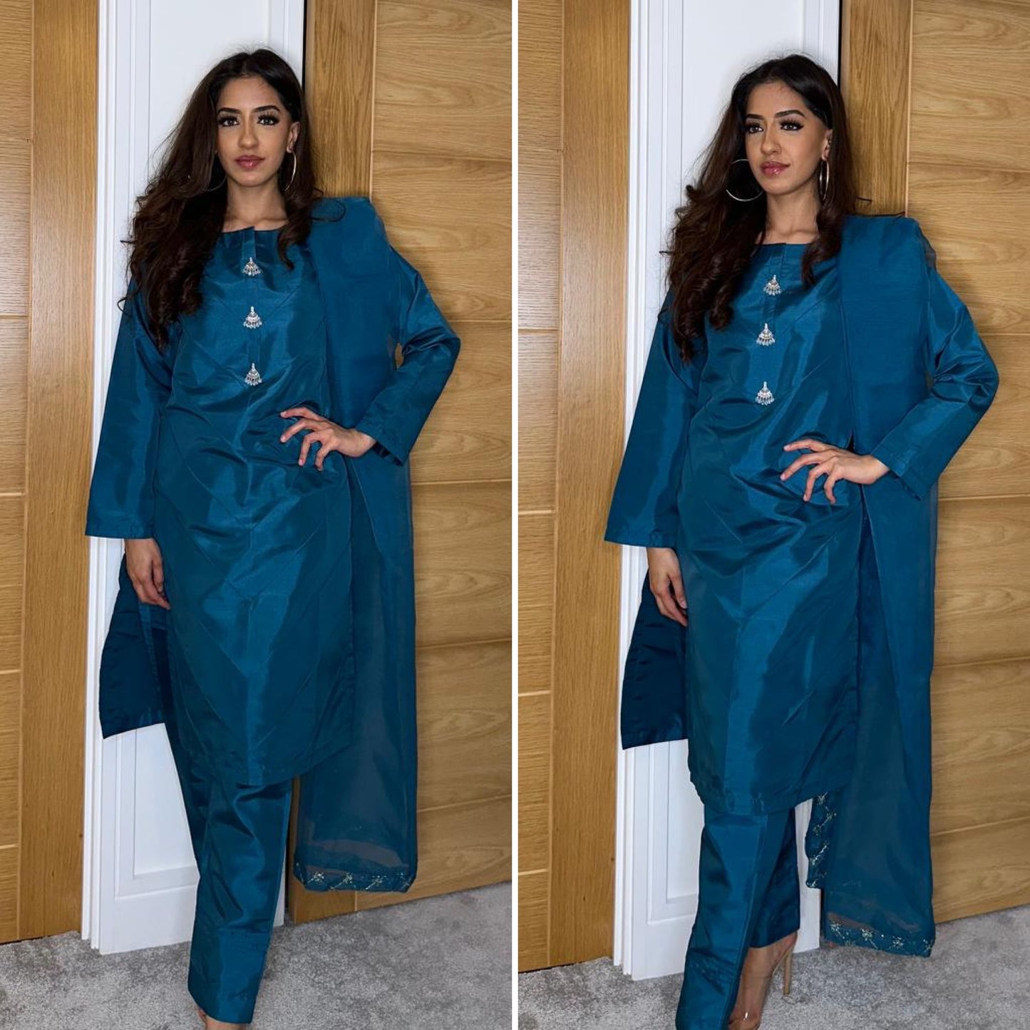 RAW SILK SUIT